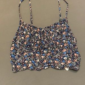 Hollister Floral Cropped Tank (M)
